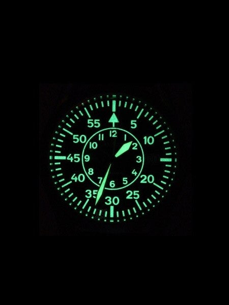 Aristo 3H58A Swiss Automatic Pilot's Watch w/Large Crown and a Sapphire Crystal