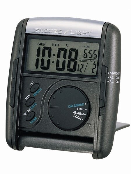 Seiko Digital Travel Alarm Clock with Snooze, Back Light and Fold-Out Stand #QHL004KLH