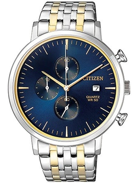 Citizen Quartz Chronograph Watch with Stopwatch, 12-hour Totalizer #AN3614-54L