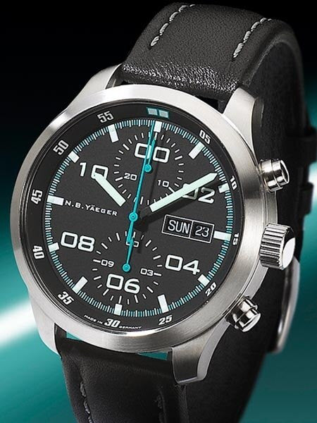 NB Yaeger Valjoux 7750 Swiss Automatic Chronograph with Sapphire Crystal #LONGFLIGHT-C1