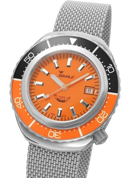 Squale 1000 meter Professional Swiss Automatic Dive watch with Sapphire Crystal #2002O-S