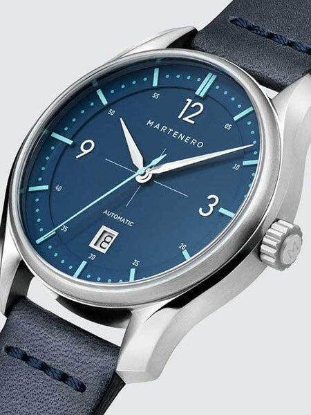Martenero Kerrison Automatic Watch with Blue Dial, Sapphire Crystal #KER003
