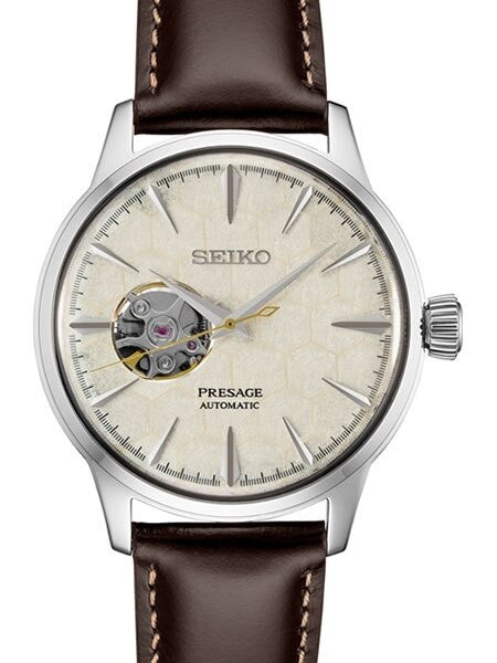 Seiko Presage Limited Edition "Star Bar" Automatic Dress Watch with Open Heart #SSA409