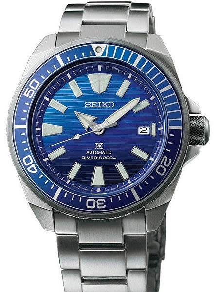 Seiko Samurai Prospex Automatic Dive Watch with Blue Dial and