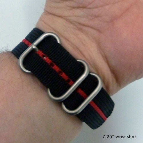 3-Ring Nylon Tactical Field Strap with Matte Finish Steel Buckle #TFS-24-SS