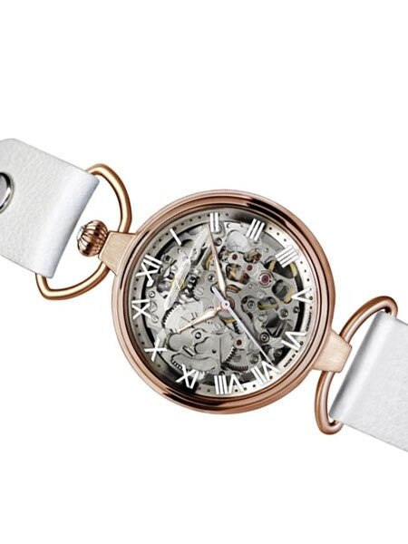 Graf Zeppelin Princess of the Sky Skeleton Movement Watch with Rose Goldtone Case #7459-1