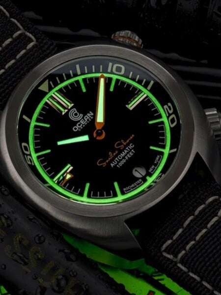 Ocean Crawler Great Lakes 300-Meter Dive Watch with Swiss Movement and Black Dial #CD-1231