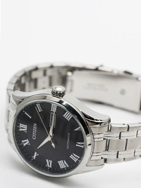 Citizen Automatic Black Dial Watch with Stainless Steel Bracelet #NH8360-80E