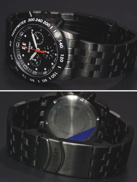 Traser Big Date, Chronograph Watch with Black PVD Case T4004.357.37.01