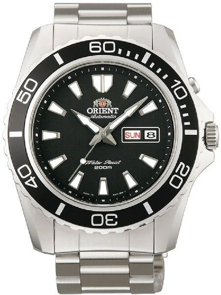 SCRATCH AND DENT - Orient Black Mako II Automatic Dive Watch on a Bracelet #CEM75001B-SND1
