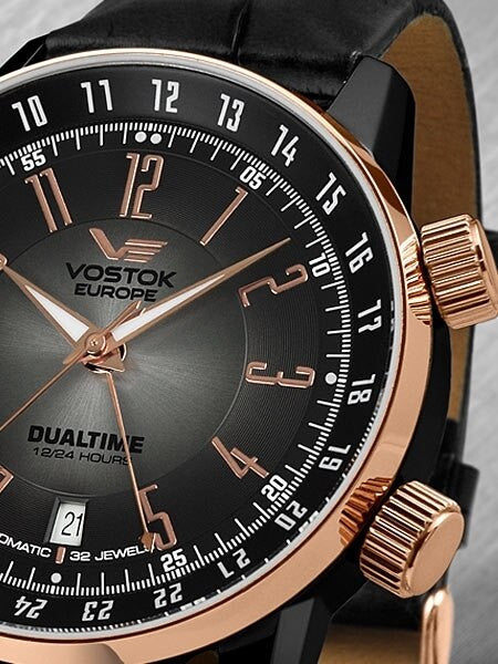 Vostok-Europe Men's 5603061 Gaz-Limo Automatic Dual Time Watch