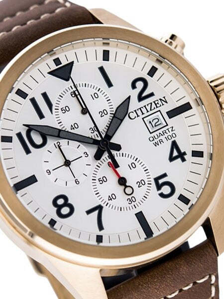 Citizen Quartz Chronograph Watch with Stopwatch, 12-hour Totalizer #AN3623-02A