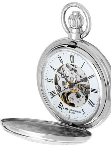 Charles-Hubert 17-Jewel Mechanical Hand Wind Pocket Watch #3527-W