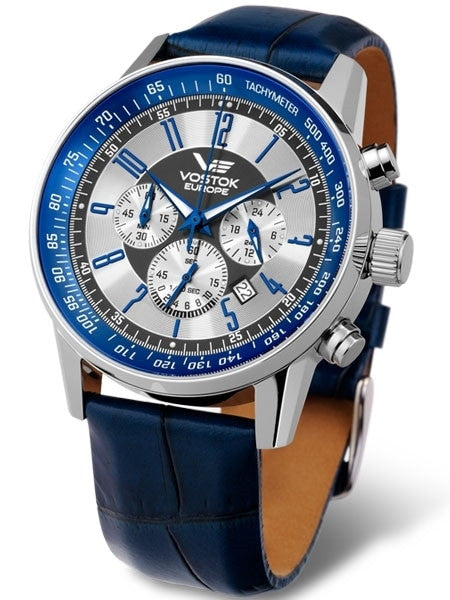 Vostok-Europe Gaz-Limo Quartz Chronograph with 24-Hour Sub-Dial #5611132