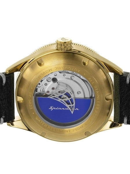 Spinnaker Cahill Automatic Dive Watch with 43mm Goldtone Case #SP-5033-05