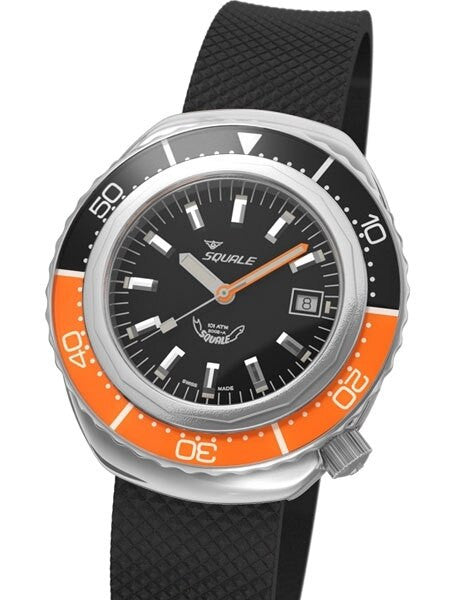 Squale 1000 meter Professional Swiss Automatic Dive watch with Sapphire Crystal #2002BKO-R