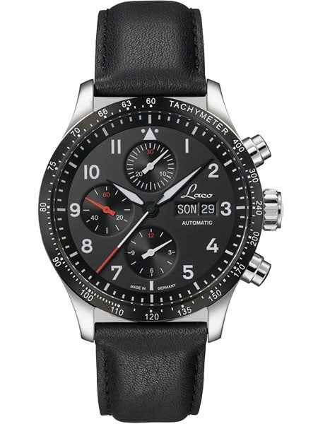 Laco Hockenheim Swiss Valjoux 7750 Automatic Chronograph with Sapphire Crystal #862089