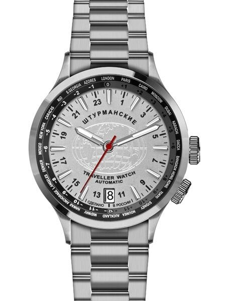 Sturmanskie Traveler 24-Hour Time Automatic Watch with World City Inner Bezel #2255286