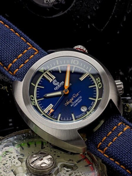 Ocean Crawler Great Lakes 300-Meter Dive Watch with Swiss Movement and Blue Dial #CD-1230