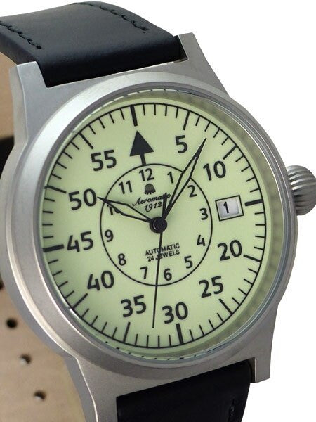 Aeromatic 1912 Automatic Aviator's Watch with Luminous Dial #A1322X