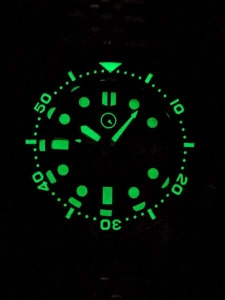 Scratch and Dent - Islander 38mm Automatic Dive Watch with an AR Sapphire Crystal, and Luminous Ceramic Bezel Insert #ISL-05