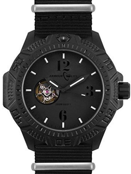 Armourlite Automatic Watch with Tritium Illumination, 47mm Polycarbonate Case and Military Strap #AL1204
