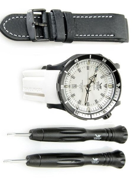 Vostok-Europe Anchar Mens Automatic Dive Watch with Tritium Tube Illumination #5104245