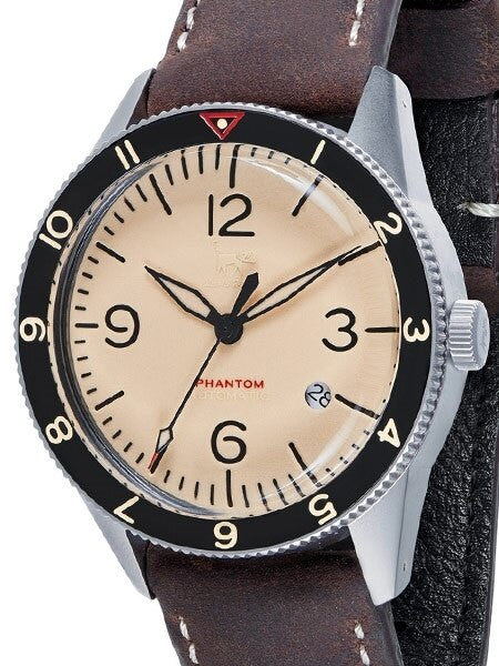 Lew and Huey Phantom Automatic Pilot Watch with Fully Luminous Dial and Date #WW-P2-DS