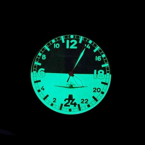 Messerschmitt 24 hour Watch with a Luminous Dial #ME108DR-24