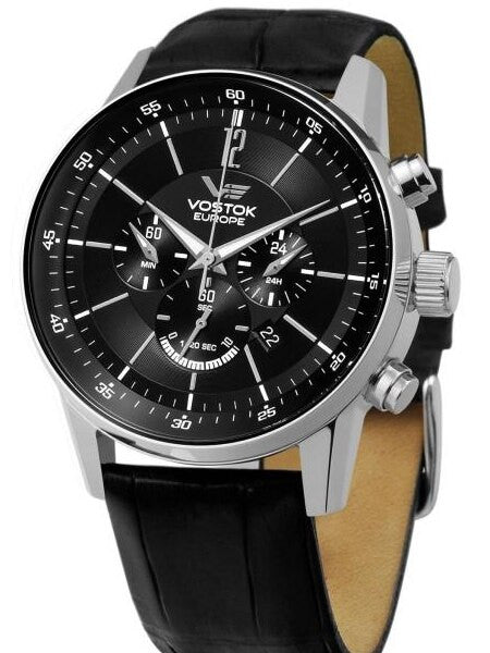 Vostok-Europe Gaz-Limo Quartz Chronograph with 24-Hour Sub-Dial Vostok-Europe Gaz-Limo Quartz Chronograph Watch #5611297