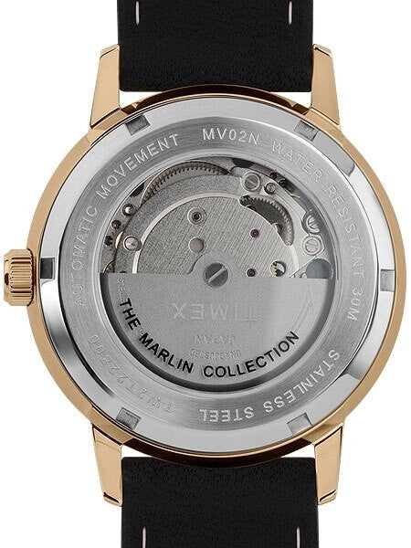 Timex 40mm Marlin 21-Jewel Automatic Watch with Black Dial #TW2T22800ZV
