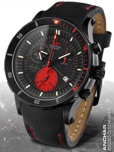 Islander Vostok-Europe Anchar Mens Chronograph Dive Watch with Tritium Tube Illumination #5104244, photo 1 of 6