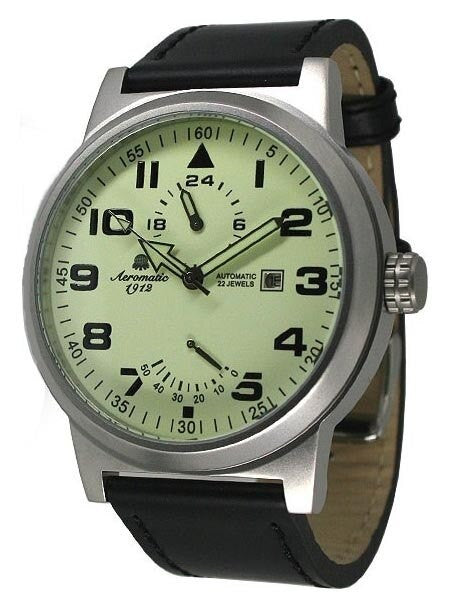 Aeromatic 1912 Automatic Watch with 24-hr Sub-Dial and Power Reserve #A1350