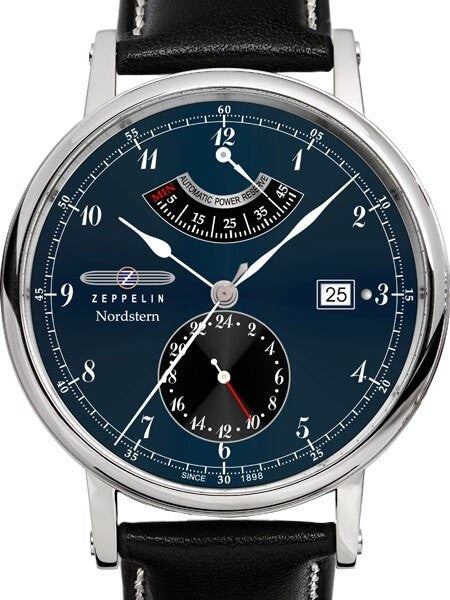 Graf Zeppelin Nordstern Automatic Watch with Power Reserve and Sapphire Crystal #7560-3