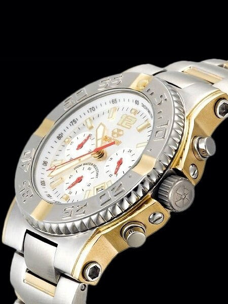 Reactor Critical Mass Chronograph Watch with SuperLuminova Illumination and Two-Tone Case #75102