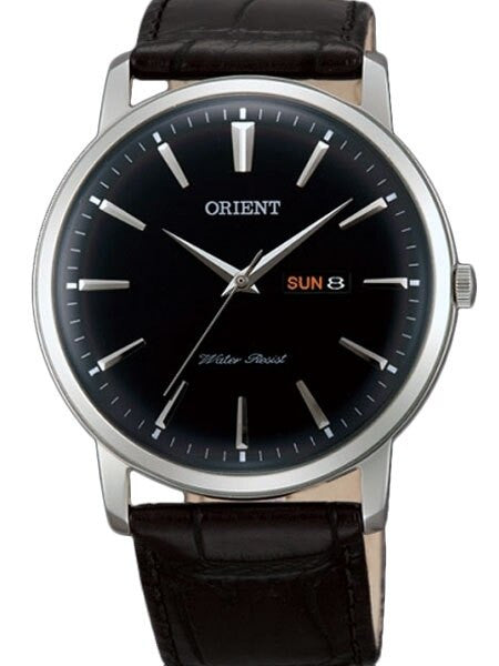 Orient Capital Quartz Analog Dress Watch with Day and Date