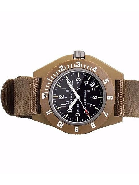 Marathon Swiss Made Quartz Military Navigator Watch with Tritium Illumination #WW194013DT