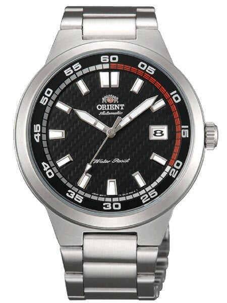 Orient Brazen Automatic Watch with Patterned Black Dial #ER1W001B