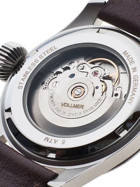 Vollmer V4 Elevon Swiss ETA Automatic with Sapphire Crystal, Hirsch Strap