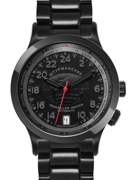 Sturmanskie Traveler 24-Hour Time Automatic Watch with World City Inner Bezel #2254285