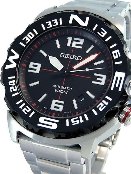 Seiko Superior Compass Bezel Automatic Field Monster Watch #SRP445