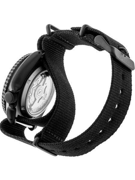 Seiko 5 Sports 24-Jewel Automatic Watch with Black Dial and Black PVD Case #SRPD81