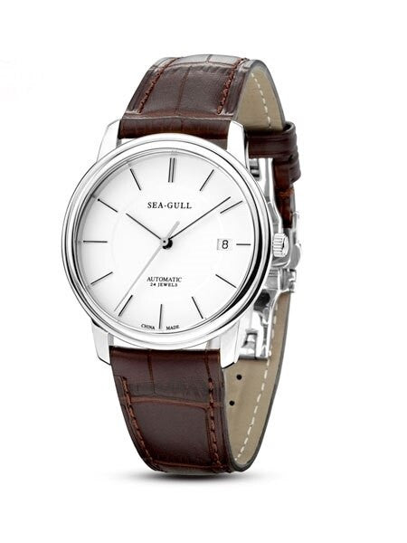 Sea-Gull 38mm Automatic Slim Dress Watch with Sapphire Crystal #M201S