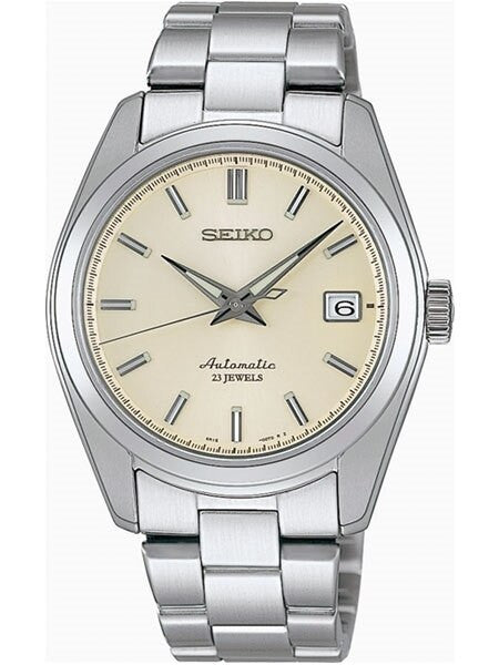 Scratch and Dent - Seiko Cream Dial Automatic Dress Watch with 38mm Case, and Sapphire Crystal  #SARB035