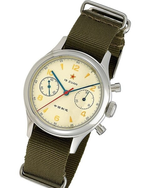 Scratch and Dent - Seagull 1963 Hand Wind Mechanical Chronograph with Sapphire Crystal #6345G-2901 32