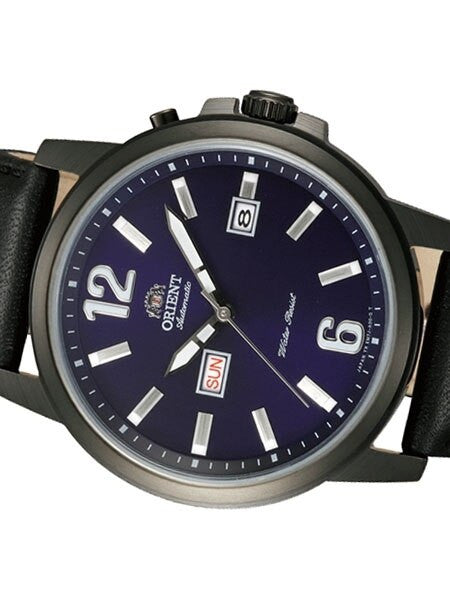 Orient 42mm PVD Starfish Day and Date Automatic Watch with Blue Dial #EM7J002D