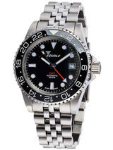 Scratch and Dent - Squale 300 meter Swiss Automatic GMT watch with Luminous Ceramic Bezel, AR Sapphire Crystal #SND1000