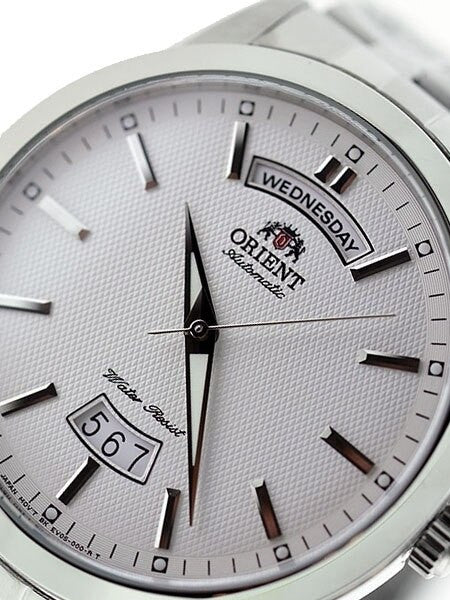 Orient Union 21-Jewel Automatic Day and Date Watch with Stainless Steel Bracelet #EV0S003W