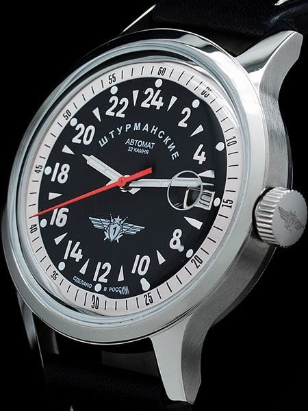 Sturmanskie Open Space 24-Hour Time Automatic Watch with 42mm Stainless Steel Case #1765934