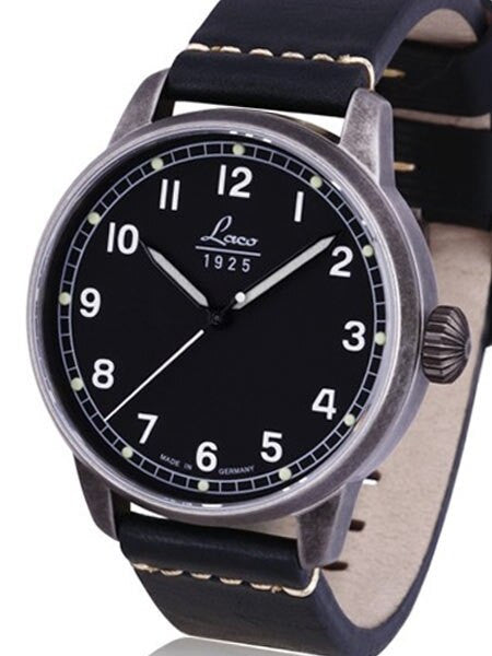Laco New Vintage Look Laco 21 Automatic Watch with Aged Patina Case #861783
